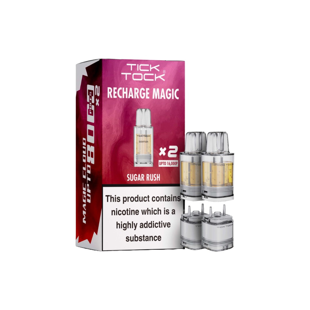 Tick Tock Recharge MAGIC 8K Prefilled Pods 8000 Puffs