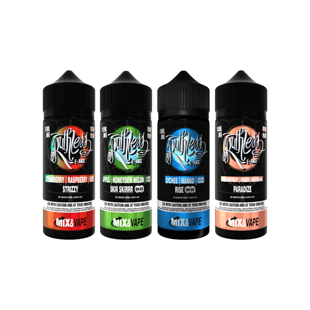 0mg Ruthless 120ml Shortfill (60VG/40PG)