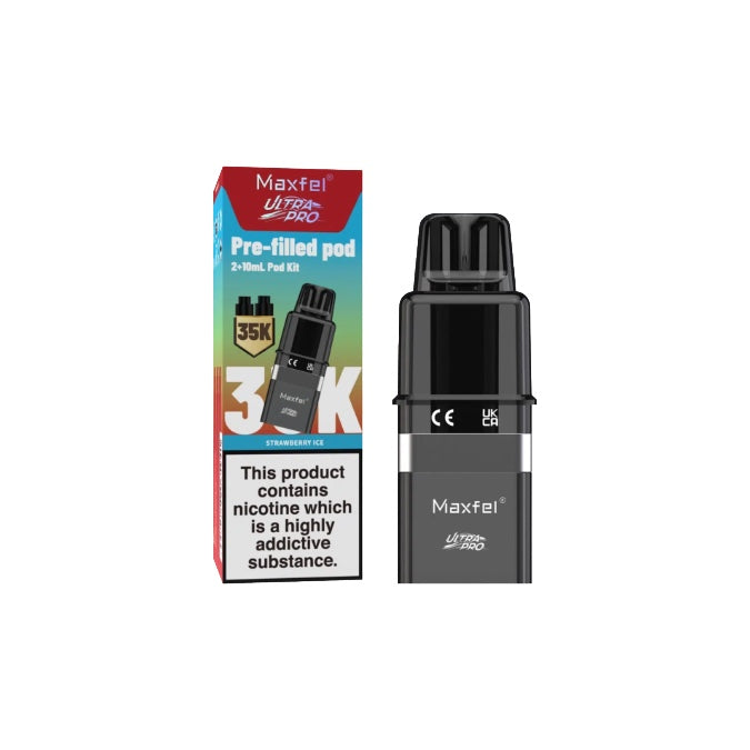 20mg Maxfel Ultra Pro Replacement Prefilled Pods 17500 Puffs