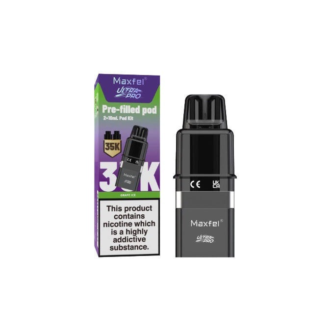 20mg Maxfel Ultra Pro Replacement Prefilled Pods 17500 Puffs