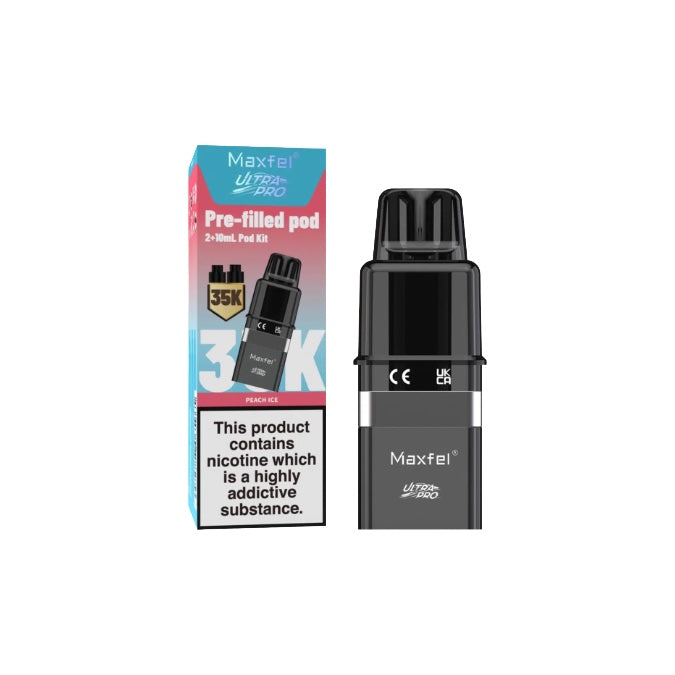 20mg Maxfel Ultra Pro Replacement Prefilled Pods 17500 Puffs
