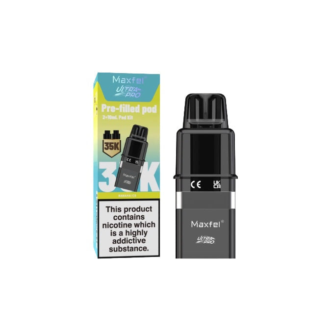 20mg Maxfel Ultra Pro Replacement Prefilled Pods 17500 Puffs