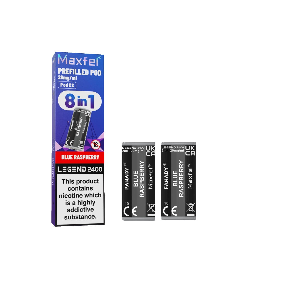 20mg Maxfel Legend Fanady Prefilled Pods 2400 Puffs