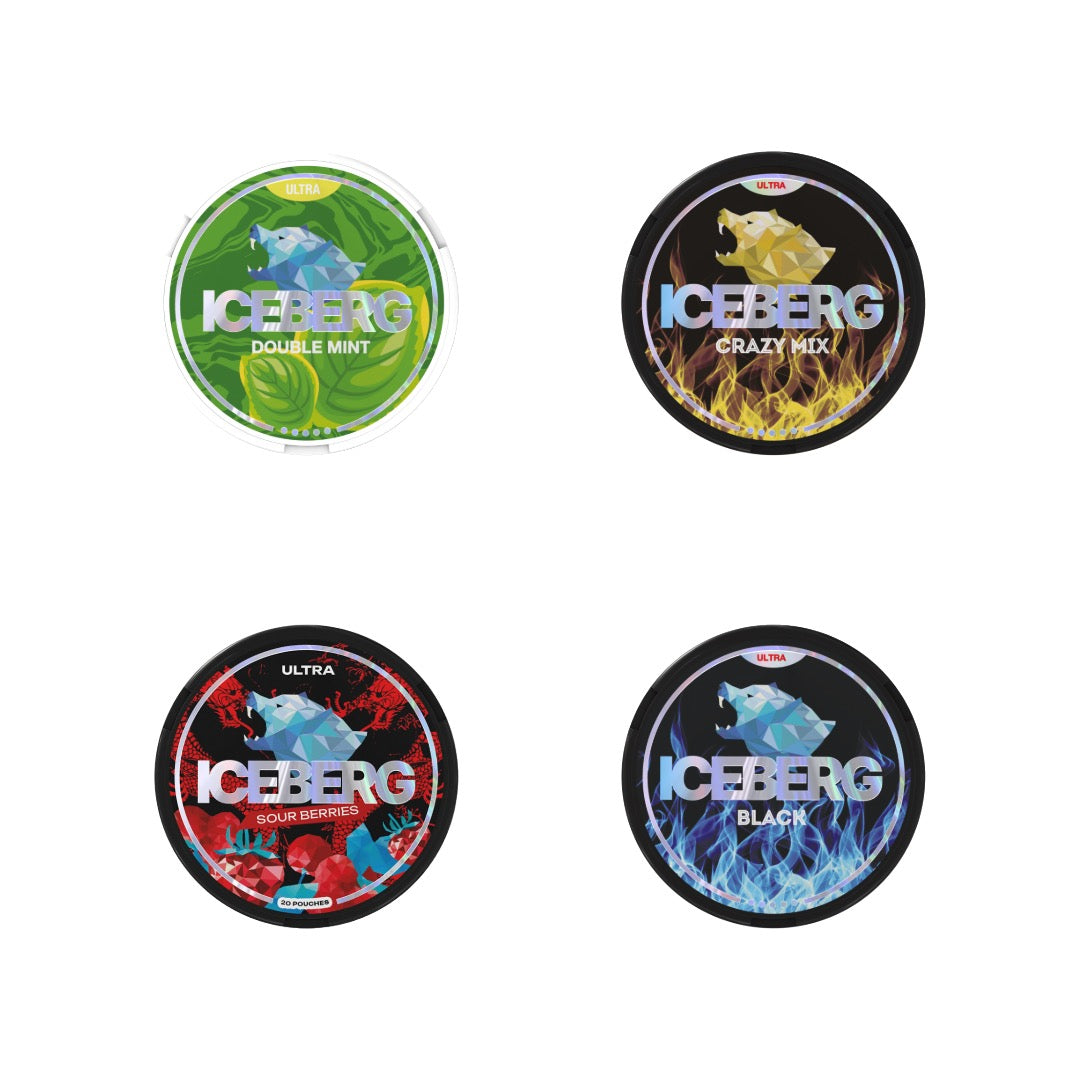 50mg Iceberg Ultra Nicotine Pouches - 20 Pouches