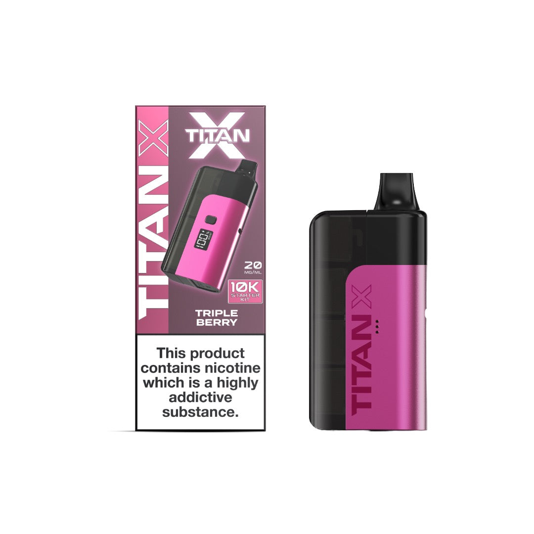 20mg Titan X 10k Puff Prefilled Pod Vape Kit