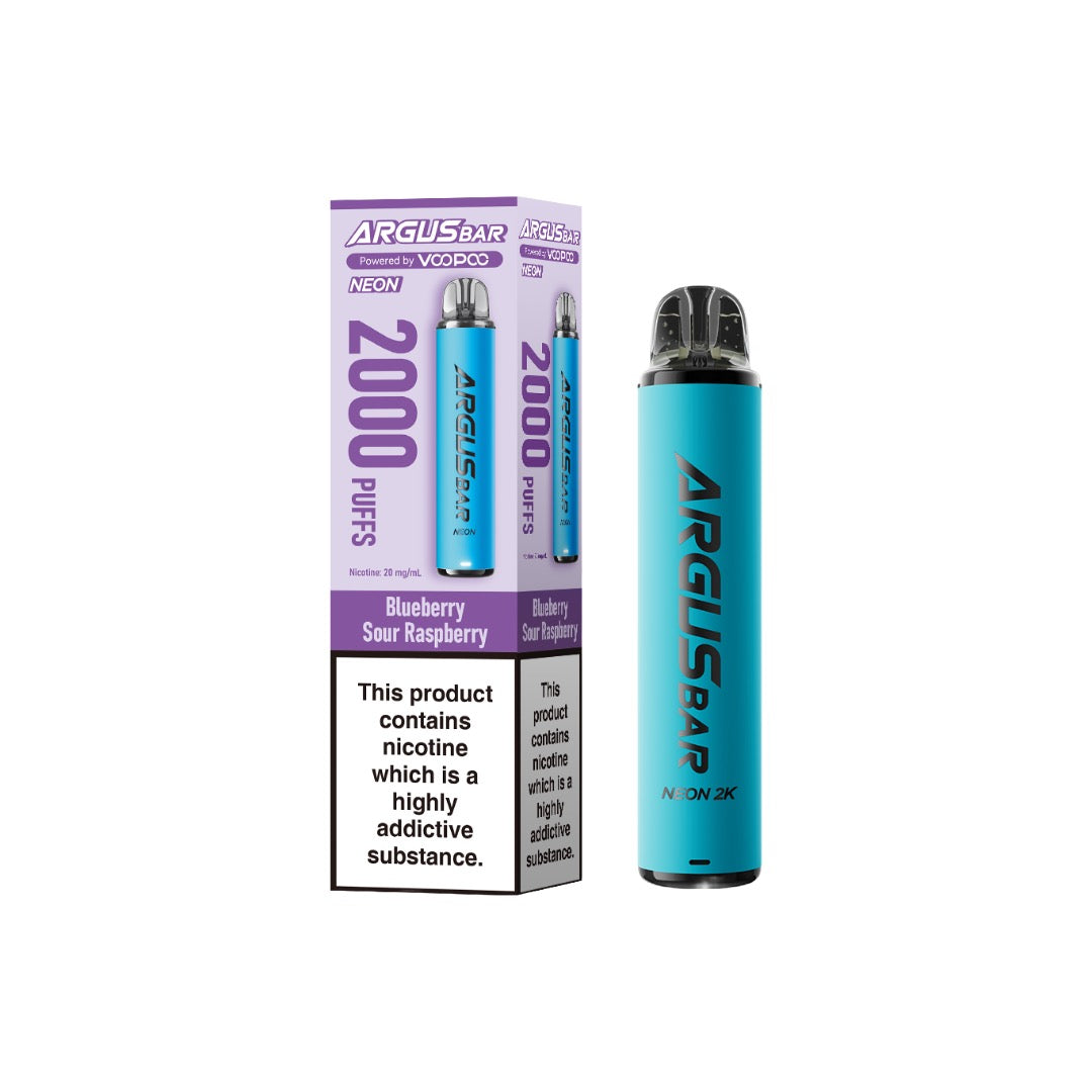 20mg Voopoo Argus Bar Neon 2K Prefilled Pod Vape Kit