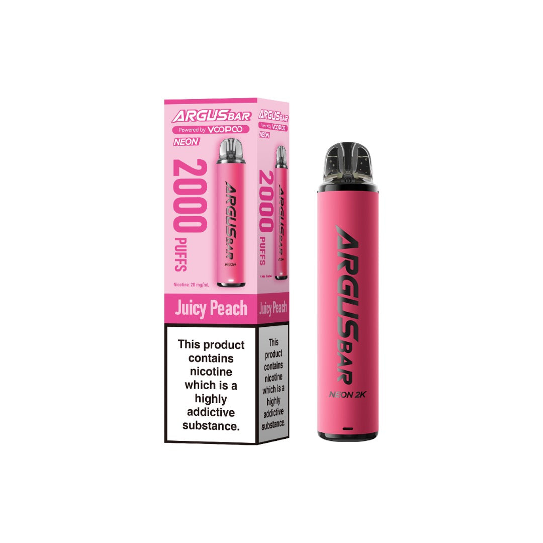 20mg Voopoo Argus Bar Neon 2K Prefilled Pod Vape Kit
