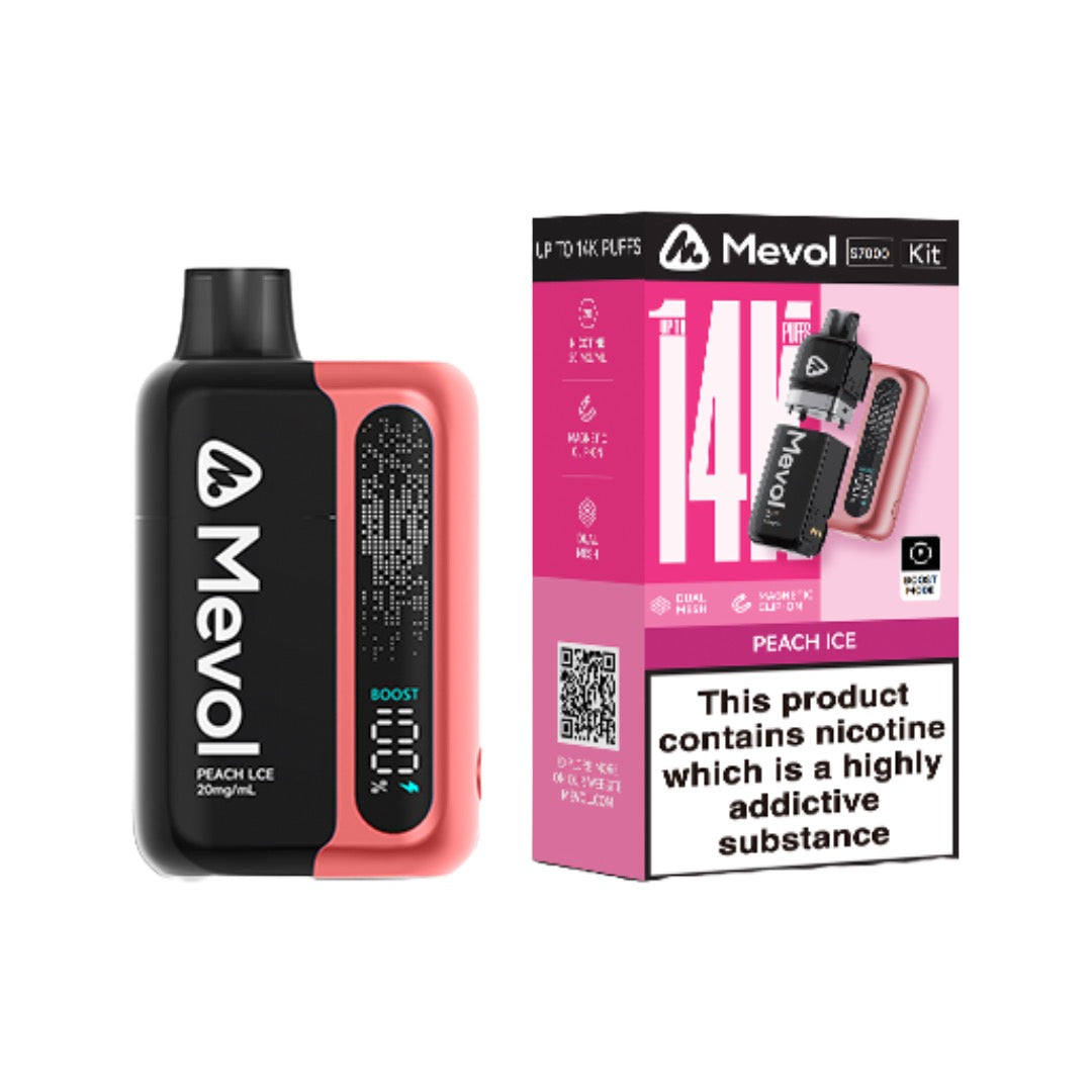 20mg Mevol S7000 Prefilled Pod Vape Kit 14k puffs