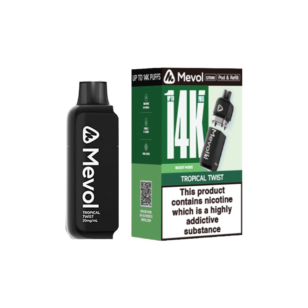 20mg Mevol S7000 Prefilled Pod & Refill 14k puffs