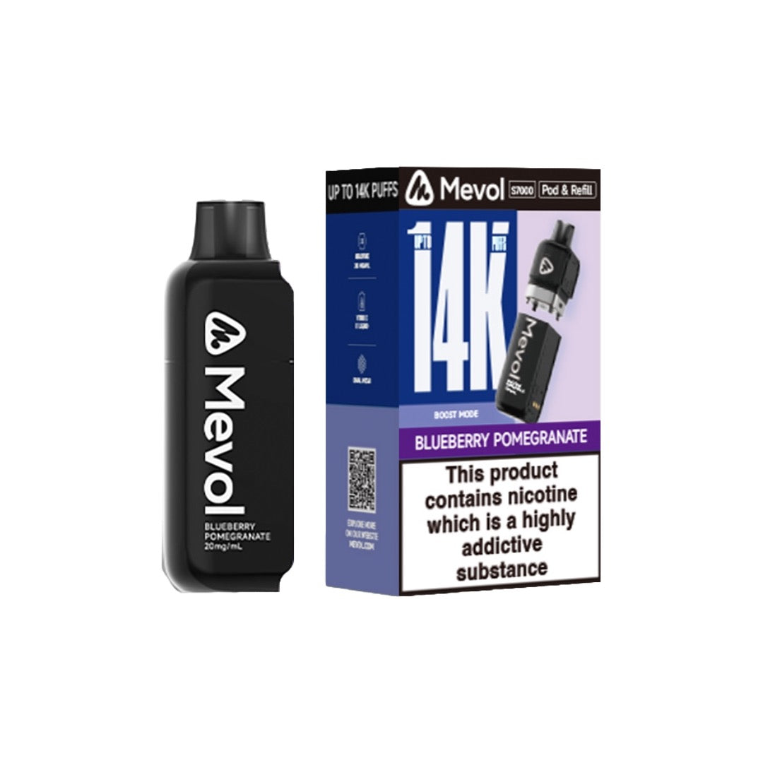 20mg Mevol S7000 Prefilled Pod & Refill 14k puffs