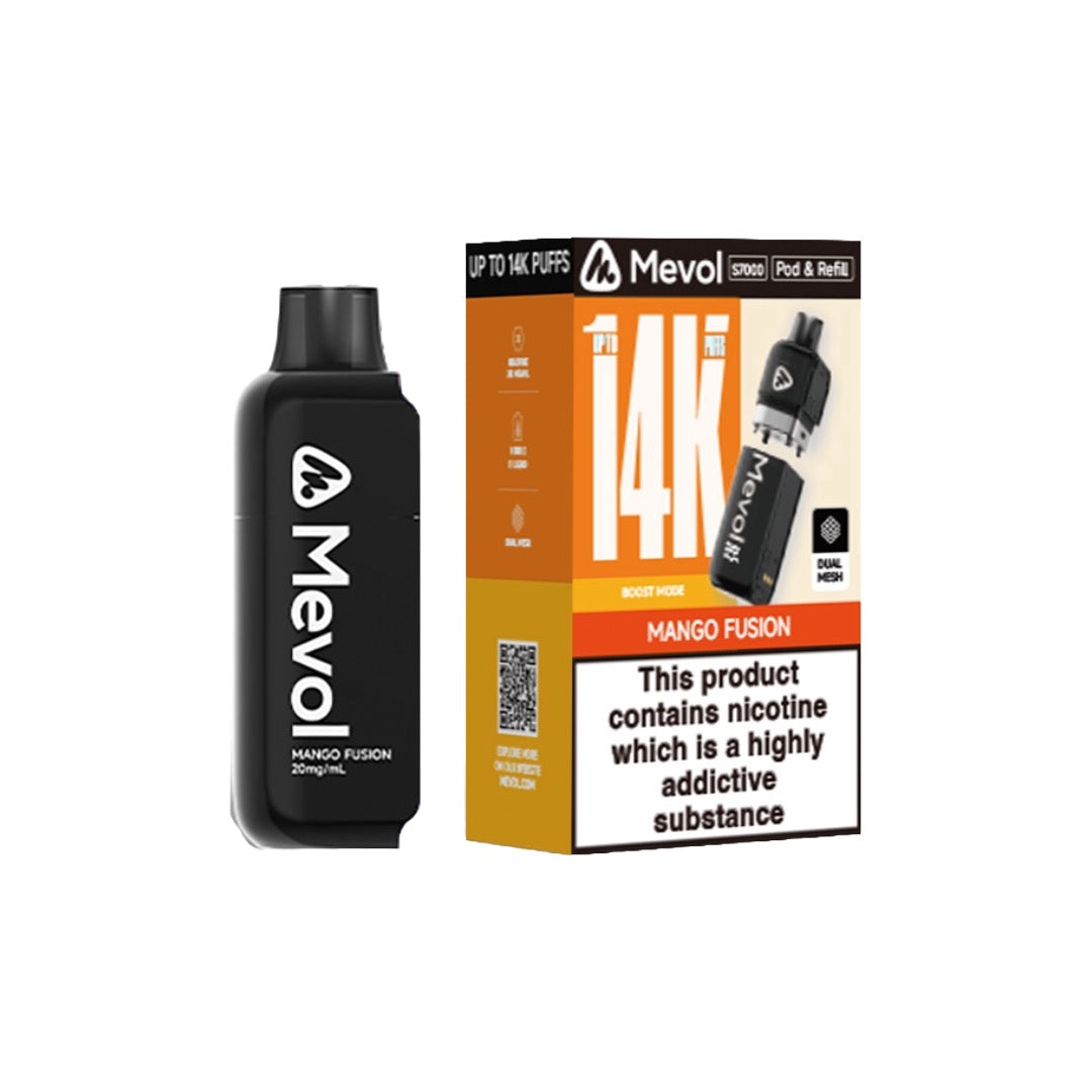 20mg Mevol S7000 Prefilled Pod & Refill 14k puffs
