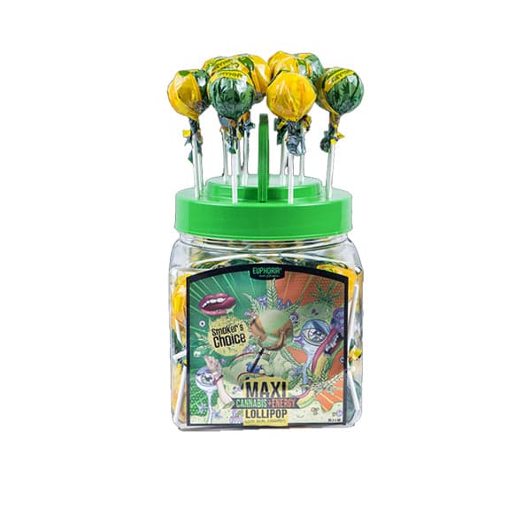 Euphoria Cannabis Energy + Maxi Lollipops 25g x 60pcs (Approx)