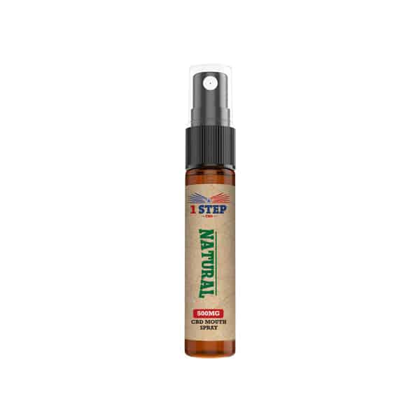 1 Step CBD 500mg CBD Natural Mouth Spray 10ml (BUY 1 GET 1 FREE)