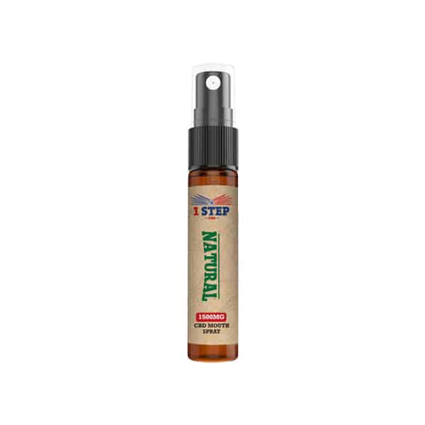 1 Step CBD 1500mg CBD Natural Mouth Spray 10ml (BUY 1 GET 1 FREE)