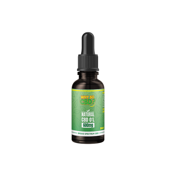 Why So CBD? 600mg Broad Spectrum CBD Natural Oil - 30ml