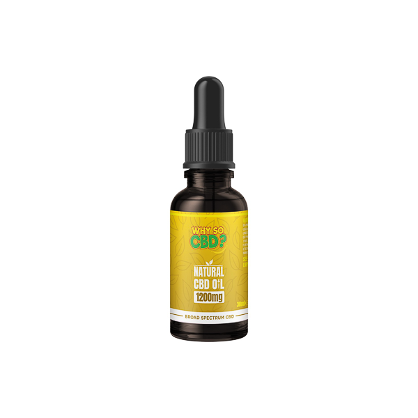Why So CBD? 1200mg Broad Spectrum CBD Natural Oil - 30ml