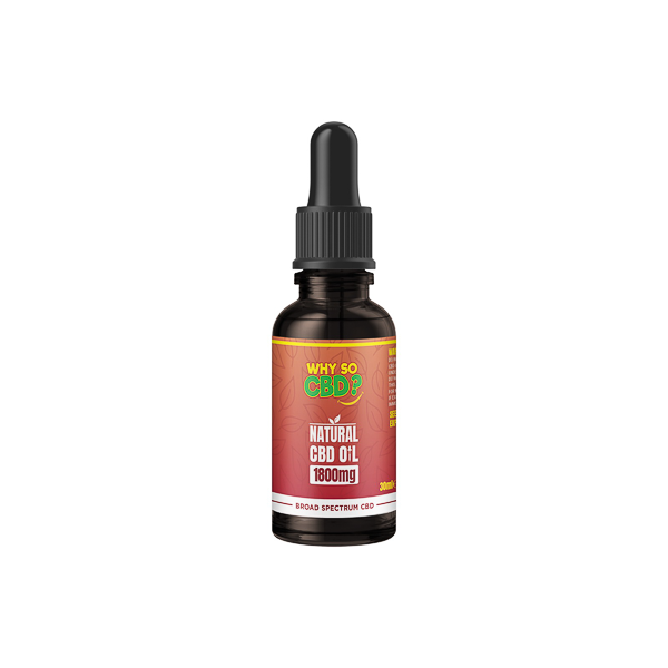 Why So CBD? 1800mg Broad Spectrum CBD Natural Oil - 30ml