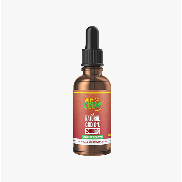 Why So CBD? 2400mg Broad Spectrum CBD Natural Oil - 50ml