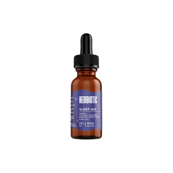 Hembiotic 1500mg Broad-Spectrum CBD Oil - 15ml