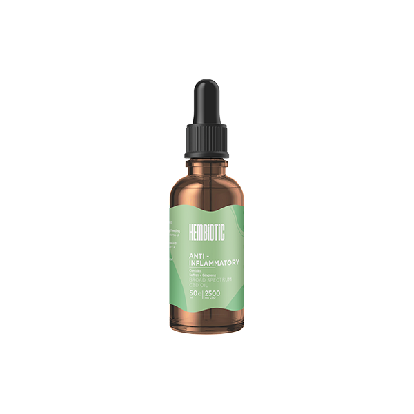 Hembiotic 2500mg Broad-Spectrum Bulk CBD Oil - 50ml