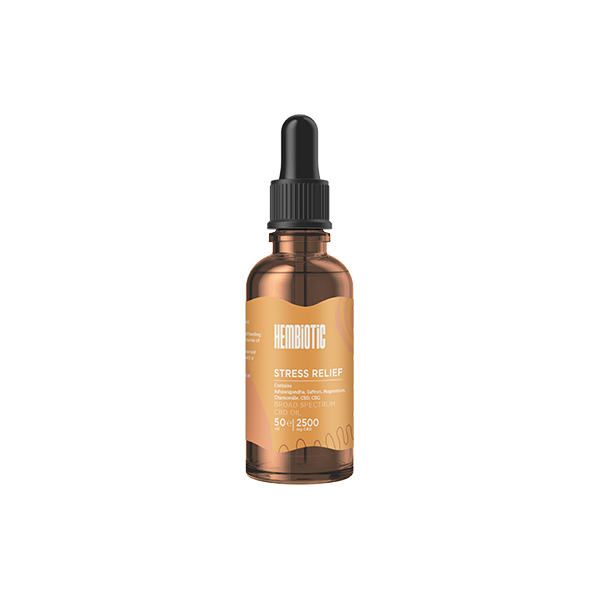 Hembiotic 2500mg Broad-Spectrum Bulk CBD Oil - 50ml