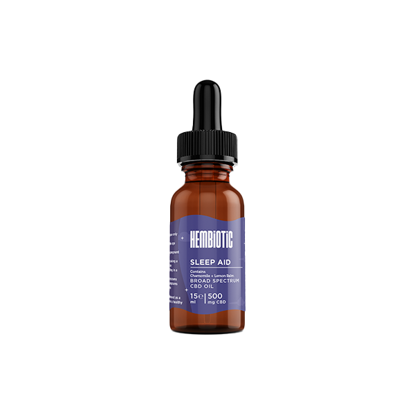Hembiotic 500mg Broad-Spectrum CBD Oil - 15ml