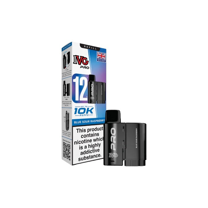 10mg IVG Pro 12 Refill Pods 10000 Puffs