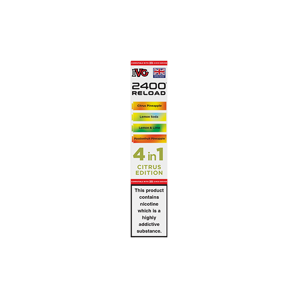 20mg IVG 2400 Reload Multi Edition Prefilled Pods 2ml 2400 Puffs - 4 Pcs