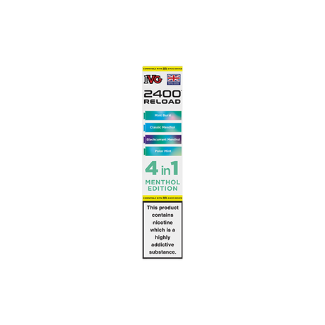 20mg IVG 2400 Reload Multi Edition Prefilled Pods 2ml 2400 Puffs - 4 Pcs