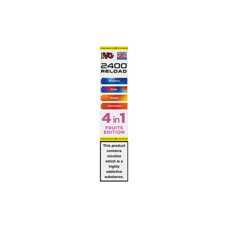 20mg IVG 2400 Reload Multi Edition Prefilled Pods 2ml 2400 Puffs - 4 Pcs