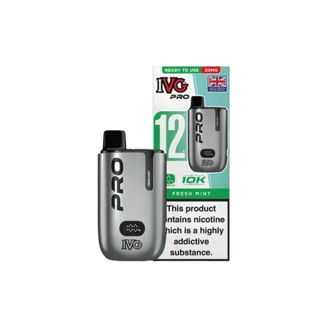 20mg I VG Pro 12 Prefilled Pod Vape Kit 10000 Puffs