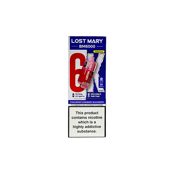 20mg LOST MARY BM6000 Refillable Pod Kit - 6000 Puffs