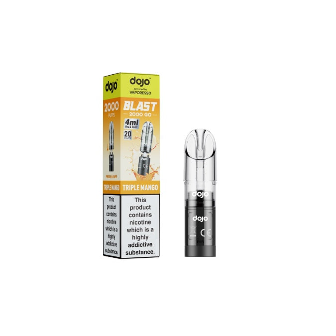 20mg Vaporesso Dojo Blast 2000 Go Prefilled Pod & Refill