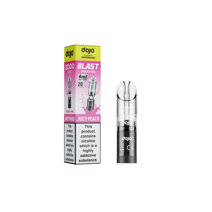 20mg Vaporesso Dojo Blast 2000 Go Prefilled Pod & Refill
