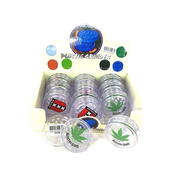 12 x 2 Parts 4Smoke Plastic Grinder - HX033A