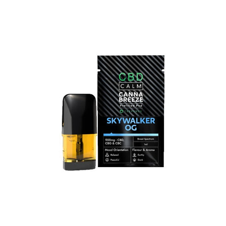 900mg CBD Calm Cannabreeze Prefilled Pod