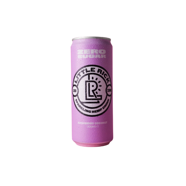 24 x Little Rick Drink 32mg CBD (+CBG) Sparkling 330ml Mint &amp; Lime