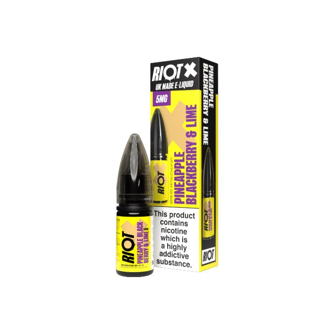 5mg RIOT X 10ml Nic Salts by Riot Squad (50VG/50PG)
