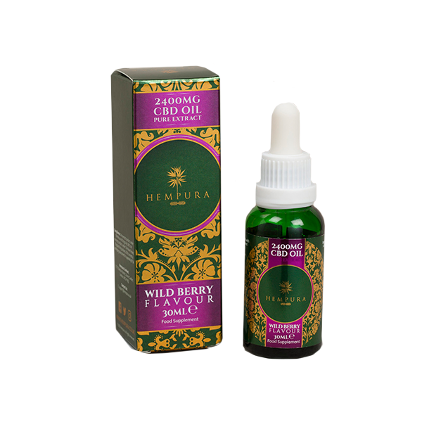 Hempura 2400mg CBD Broad Spectrum Oil Pure Wild Berries Flavour With terpenes - 30ml