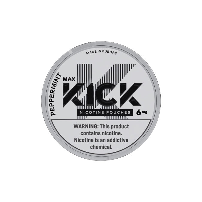 6mg Max Kick Nicotine Pouches - 20 Pouches