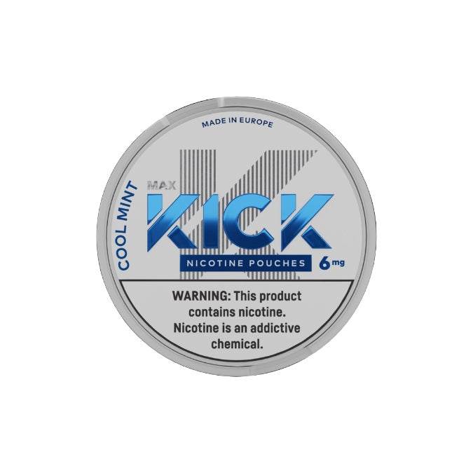 6mg Max Kick Nicotine Pouches - 20 Pouches