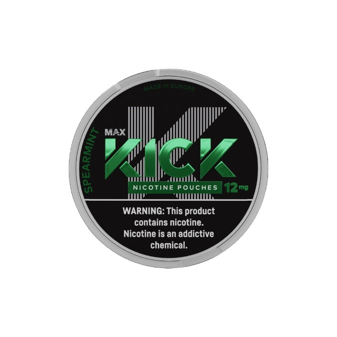 12mg Max Kick Nicotine Pouches - 20 Pouches