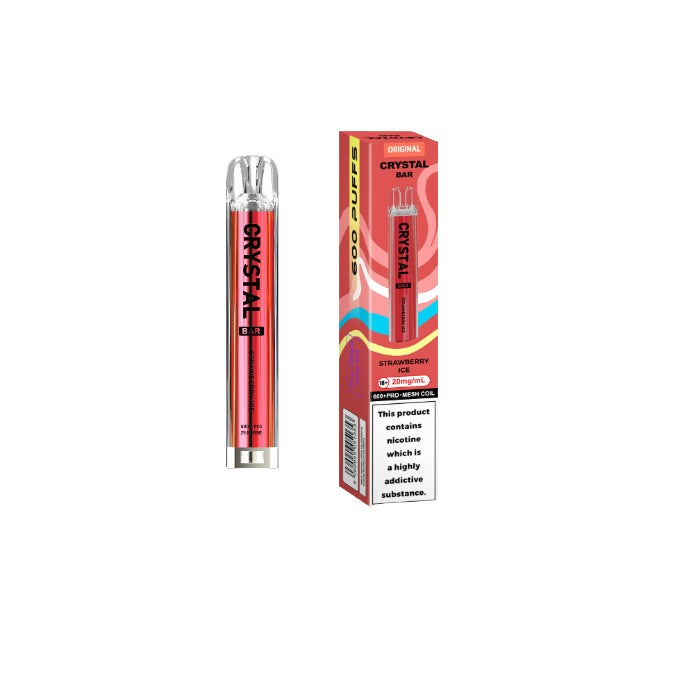 20mg Crystal Bar Original 600 Prefilled Pod Vape Kit