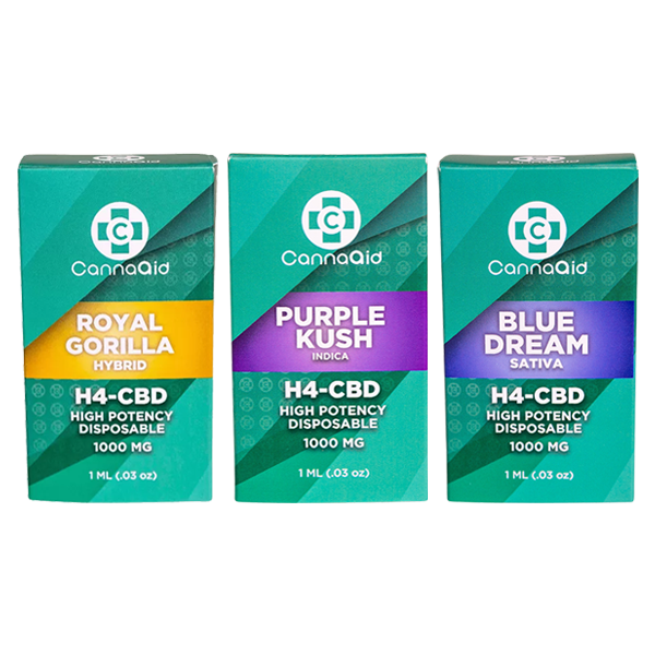CannaAid 1000mg H4 CBD Disposable Vape Device CannaAid 1000mg H4 CBD Disposable Vape Device