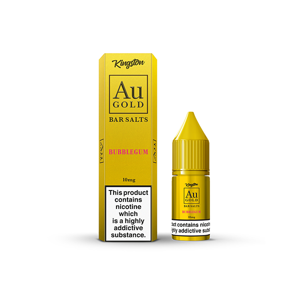 10mg AU Gold By Kingston Nic Salt 10ml (50VG/50PG)