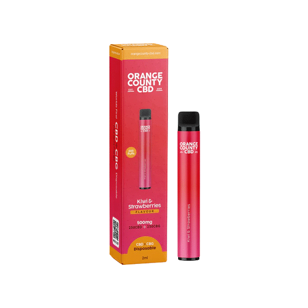 Orange County CBD 500mg CBD &amp; CBG Disposable Vape Device 600 Puffs