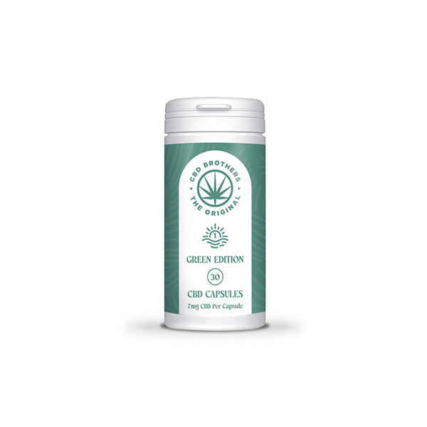 CBD Brothers Green Edition 210mg CBD-CBDA Vegan Capsules - 30 Caps