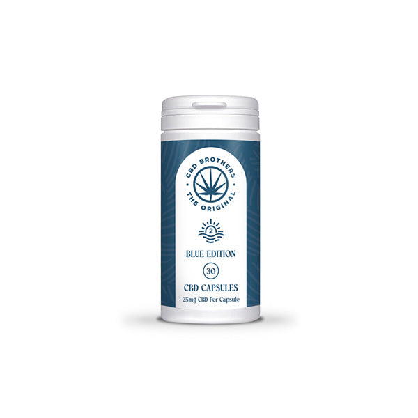 CBD Brothers Blue Edition 750mg CBD-CBDA Vegan Capsules - 30 Caps