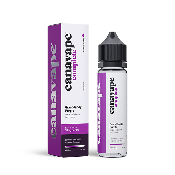 Canavape 1800mg Full-Spectrum CBD + CBG E-liquid 50ml (30VG/70PG)