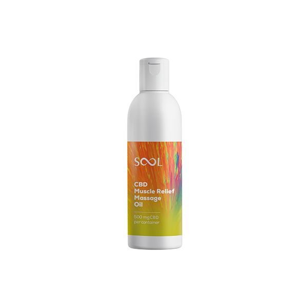 SOOL 500mg Full Spectrum CBD Muscle Relief Massage Oil 200ml (BUY 1 GET 1 FREE)